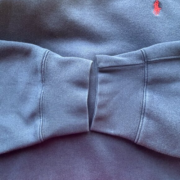 Polo By Ralph Lauren Mens Crewneck Sweatshirt XL Navy Red Pony Logo Classic Fit - Picture 5 of 6